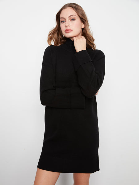 CHARLIE B C3263 TURTLE NECK SWEATER DRESS 2 COLOURS