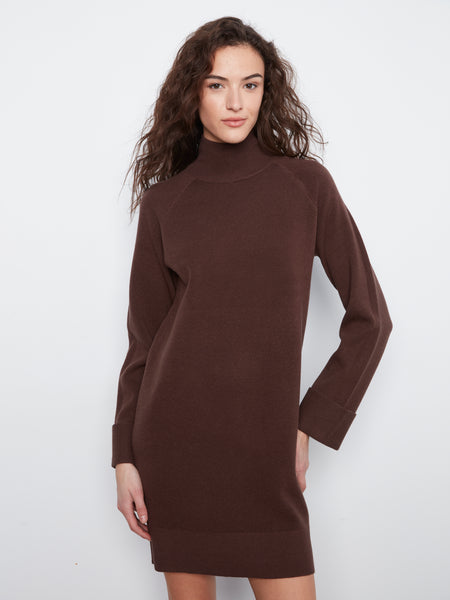 CHARLIE B C3263 TURTLE NECK SWEATER DRESS 2 COLOURS
