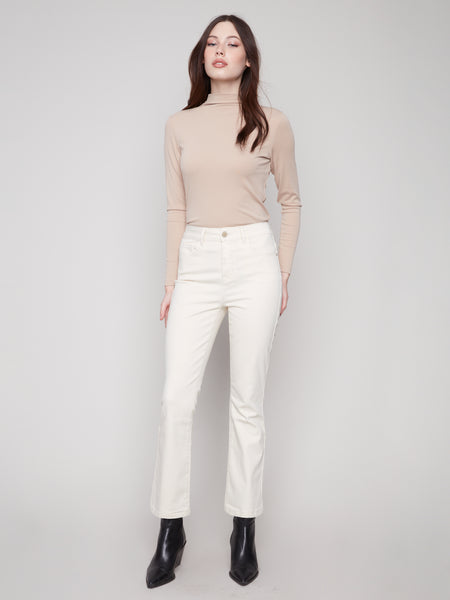 CHARLIE B C5443X BOOTCUT FLEX TWILL PANTS