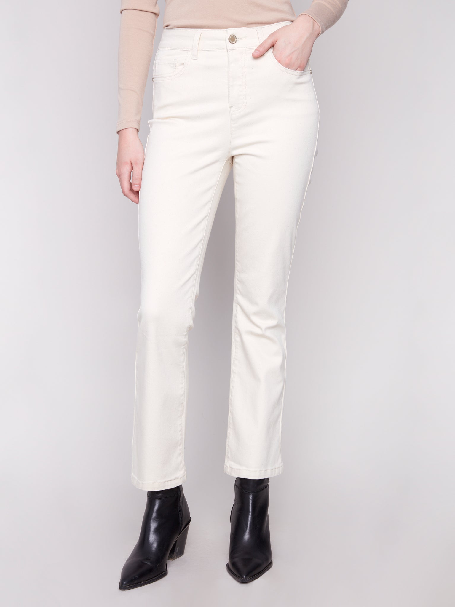 CHARLIE B C5443X BOOTCUT FLEX TWILL PANTS