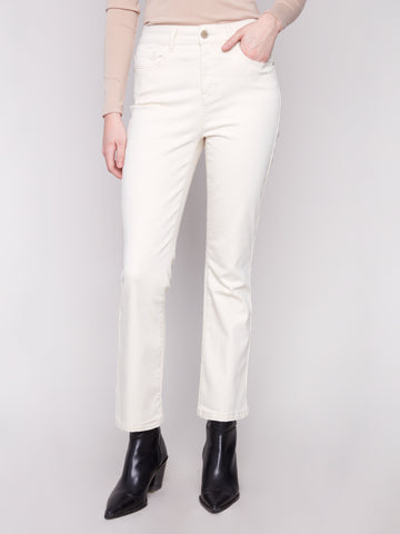 CHARLIE B C5443X BOOTCUT FLEX TWILL PANTS