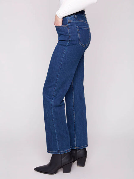 CHARLIE B C5584J CHARLOTTE STRAIGHT LEG JEAN-IN-STOCK DENIM- 2 colours