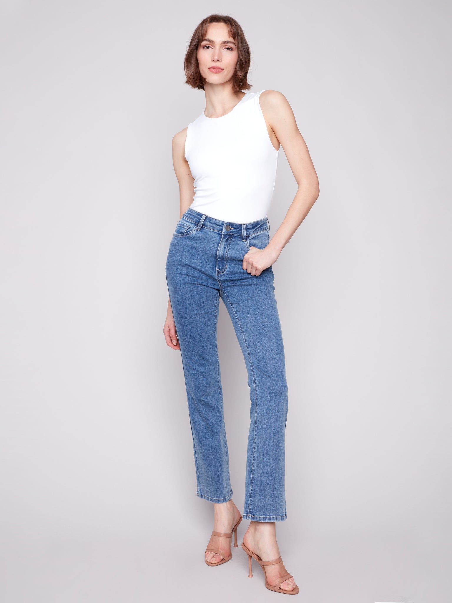 CHARLIE B C5629J CELINE FLARED LEG IN-STOCK JEAN