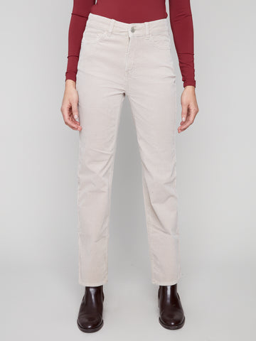 CHARLIE B C5684 STRAIGHT LEG CORDUROY PANTS