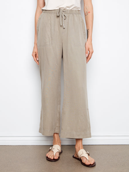 CHARLIE B C5768 TENCEL WIDELEG JOGGER PANTS- 3 COLOURS