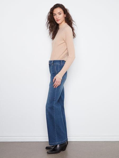 CHARLIE B C5792 WIDE LEG PANT