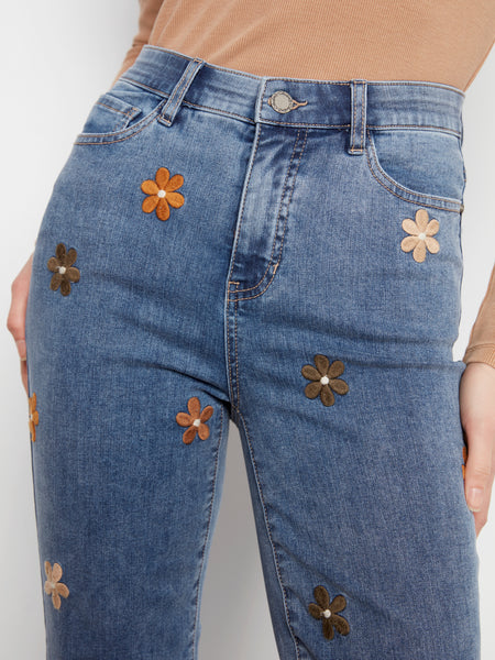 CHARLIE B C5821 EMBROIDERED JEAN