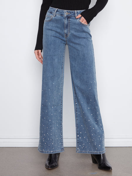 CHARLIE B C5853 EMBELLISHED JEAN
