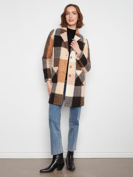 CHARLIE B C6141ZR COAT 2 COLOURS