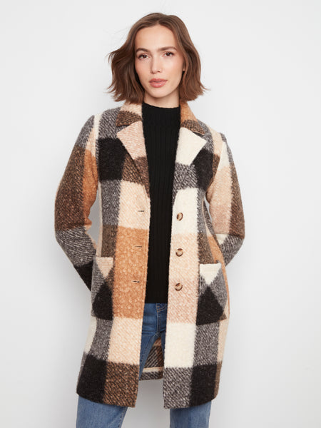 CHARLIE B C6141ZR COAT 2 COLOURS
