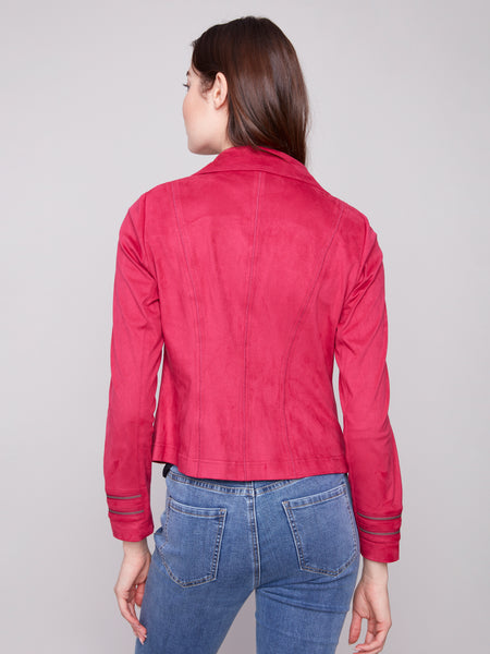 CHARLIE B C6231Y VINTAGE FAUX LEATHER JACKET 3 COLOURS