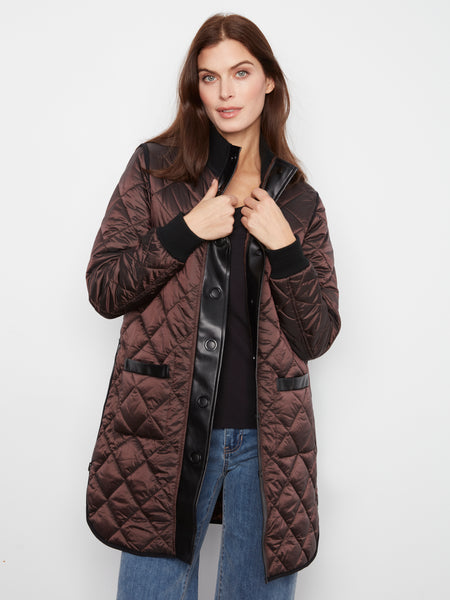CHARLIE B C6313RPR REVERSIBLE JACKET 2 COLOURS
