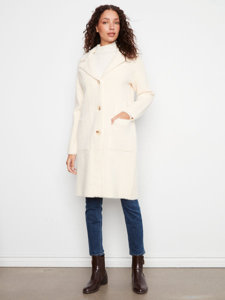 CHARLIE B C6326RR KNIT SWEATER COAT