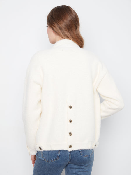 CHARLIE B C6432 SWEATER JACKET