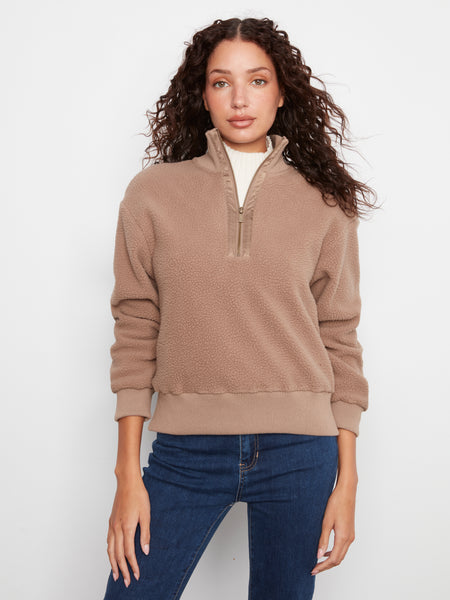 CHARLIE B C6443 HALf ZIP SWEATER 2 colours