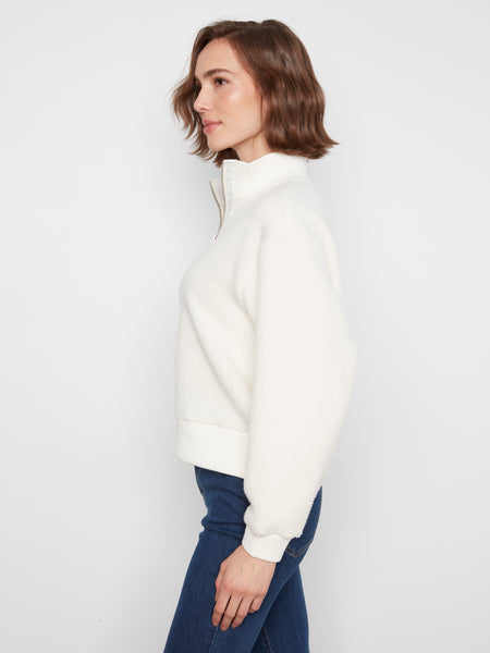 CHARLIE B C6443 HALf ZIP SWEATER 2 colours