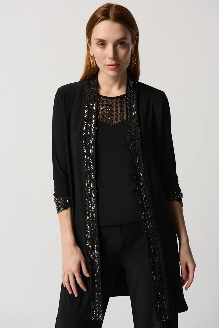 トップス Rejina vest set black AND MARY ANDMARY】Rejina vest set