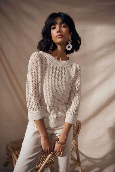 JOSEPH RIBKOFF 262976 ACRYLIC BLEND OPEN STITCH SWEATER