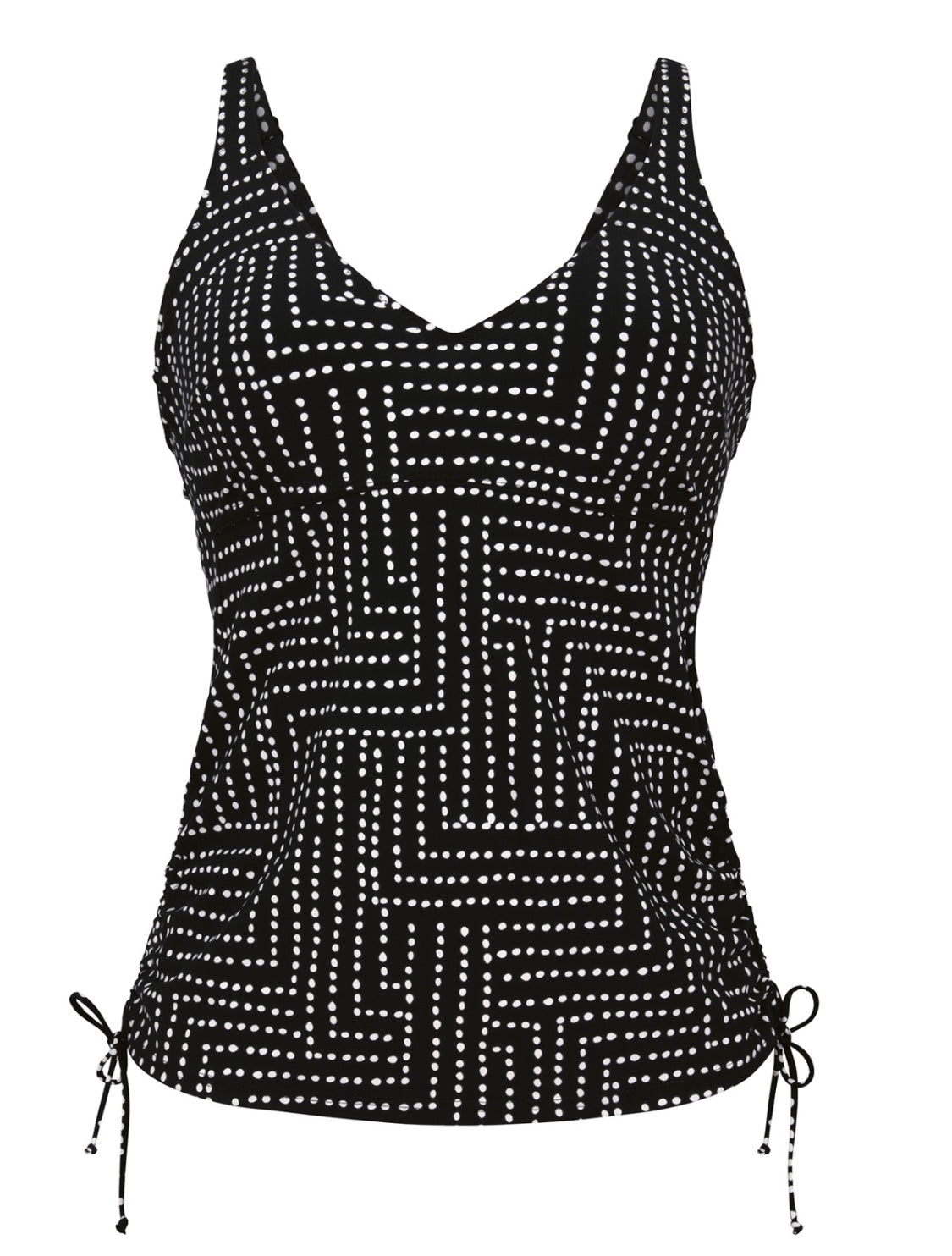 ROSA FAIA 8851 BLACK TANKINI TOP C, F, AND I CUP SIZED!