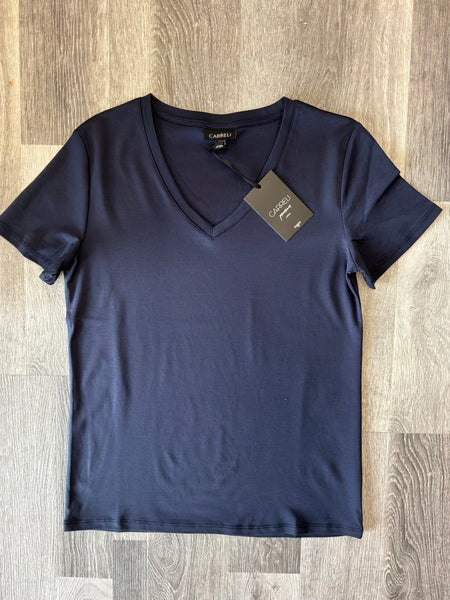 CARREIL S031 PIMA COTTOM V-NECK T-SHIRTS  3 COLOURS