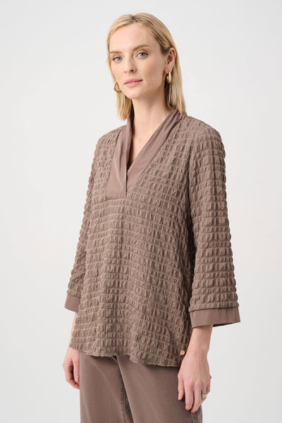 JOSEPH RIBKOFF 263095 Bubble Jacquard & Memory Straight Top 2 COLOOURS