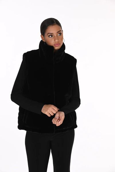 Frank Lyman 263805 16-WAY REVERSIBLE PUFFER & FAUX FUR COAT
