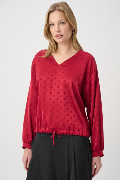 Joseph Ribkoff 264101 Drawstring Hem Cocoon Top