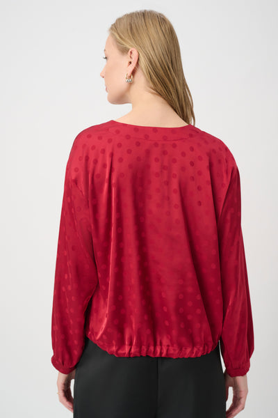 Joseph Ribkoff 264101 Drawstring Hem Cocoon Top