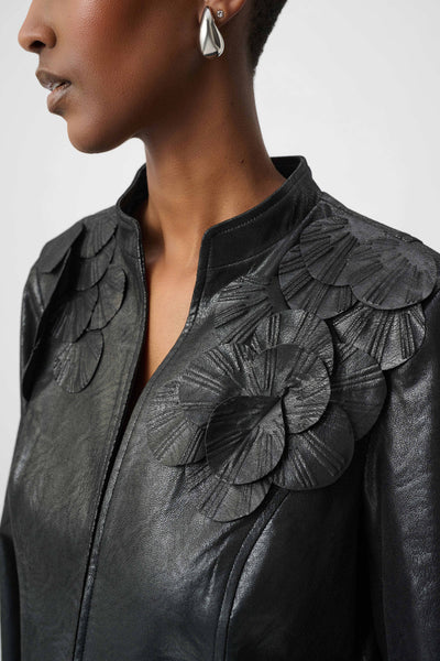 Joseph Ribkoff 264906 Embellished Foiled Suede Jacket