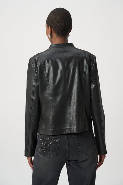 Joseph Ribkoff 264906 Embellished Foiled Suede Jacket