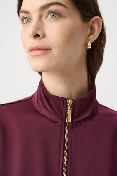 Joseph Ribkoff 264939 Satin Puff Sleeve Utility Jacket