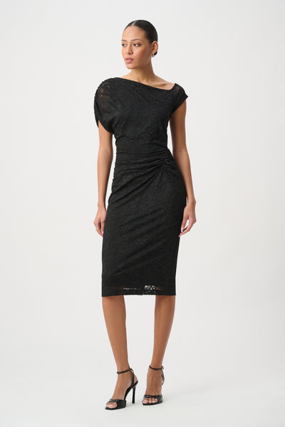 Joseph Ribkoff 264200 Lace Off-Shoulder Sheath Dress