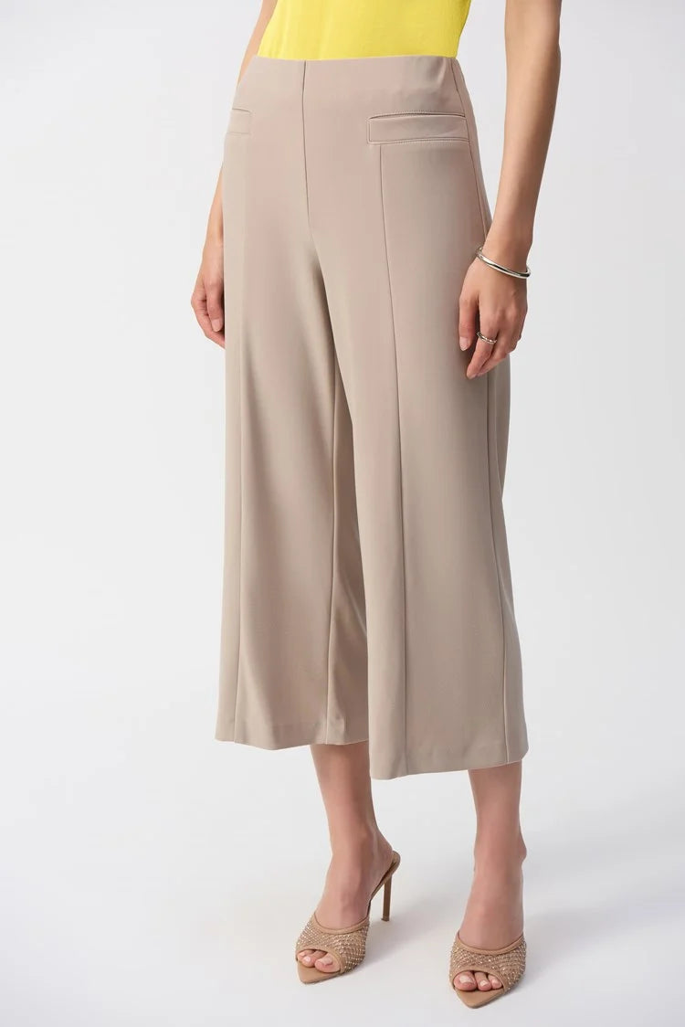 JOSEPH RIBKOFF 251005 Silky Knit Culotte Pull-On Pants