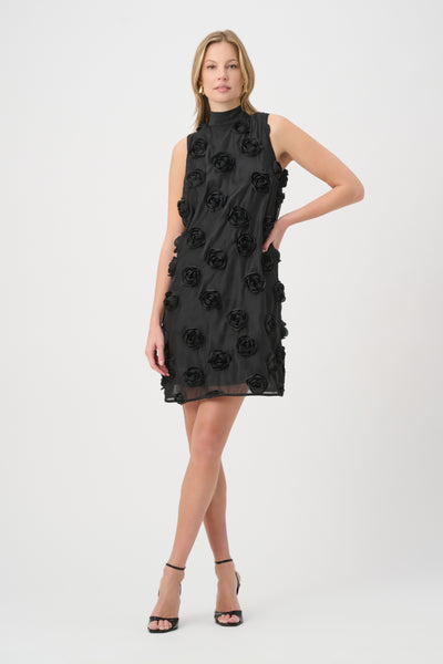 Joseph Ribkoff 264201 Textured Floral Trapeze Dress