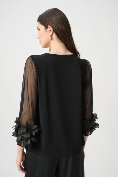 Joseph Ribkoff 264189 Embellished Bell Sleeve Top