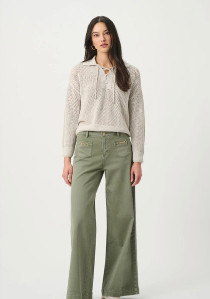 Joseph Ribkoff 271904 Sequin Polo Sweater