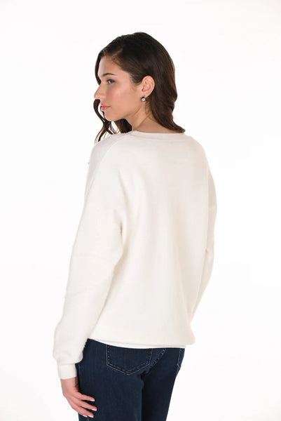 FRANK LYMAN 263755 HEART SWEATER