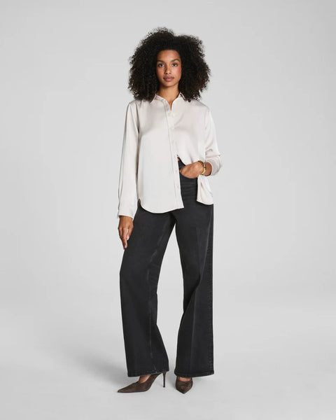 SPANX 21680R Silky Smooth Button Down BIRCH