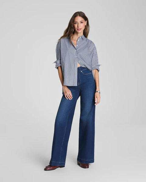 SPANXshape 21558R  EveryWear Pull-On Wide Leg Jeans