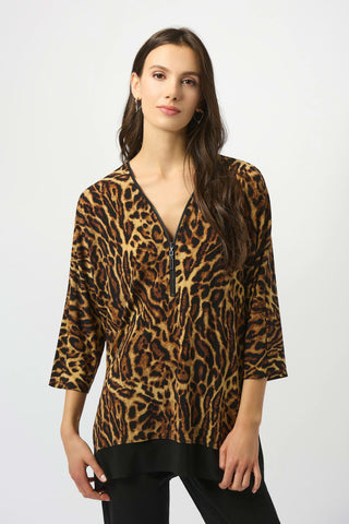 Joseph Ribkoff 253113 Silky Knit Printed Boxy Tunic