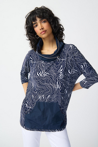 Joseph Ribkoff 231144 Abstract Print Top