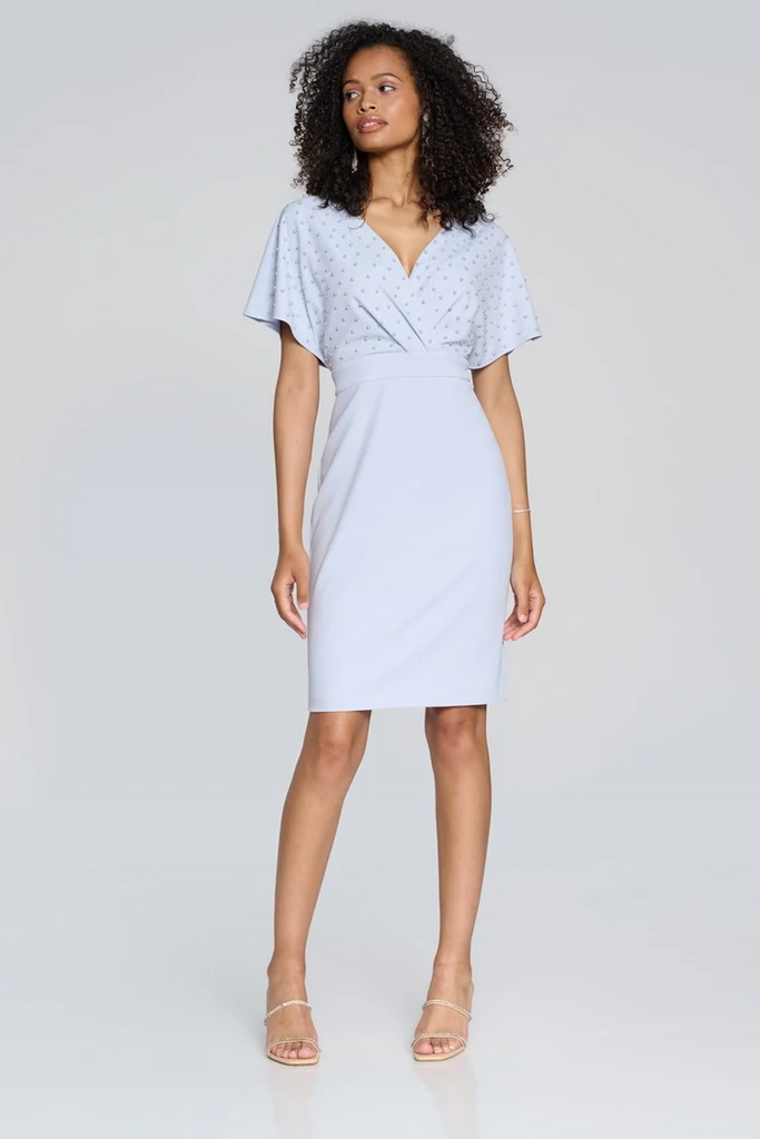 Crepe sales wrap dress
