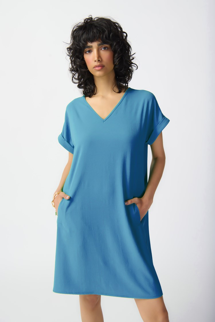 Joseph Ribkoff 241129 Stretch Woven Straight Dress in 2 colours