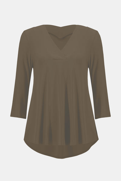 JOSEPH RIBKOFF 253112 SILKY KNIT FLARED TOP 2 COLOURS