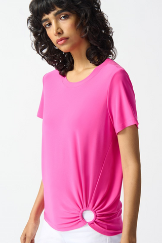 Joseph Ribkoff 242199 Silky Knit Front Drape Top in 3 colours