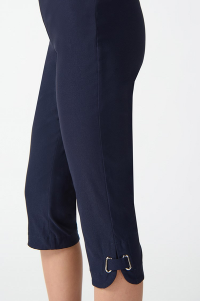 Joseph Ribkoff 242051 Millennium Capri Pull-On Pants in Midnight and moonstone