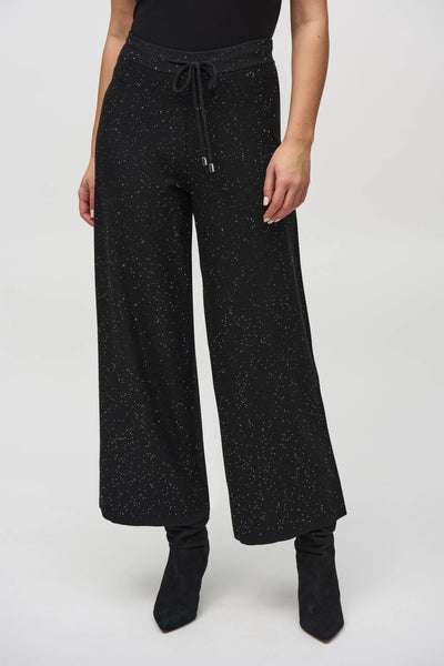 JOSEPH RIBKOFF 244922F25 Sequined Sweater Knit Culotte Pants