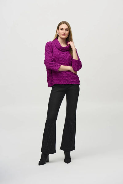 Joseph Ribkoff 244069 Woven Jacquard Boxy Top in two colours