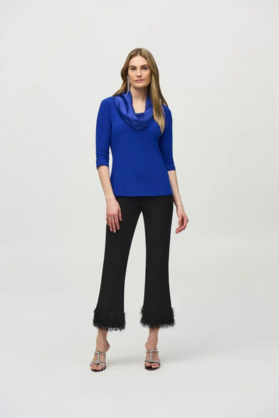 Joseph Ribkoff 244106 Silky Knit And Satin Fitted Top in three colours