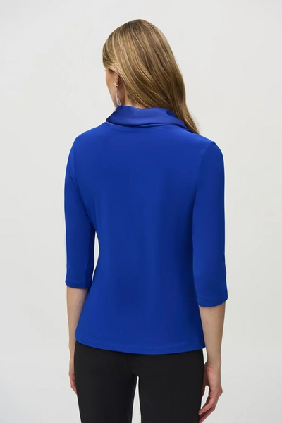 Joseph Ribkoff 244106 Silky Knit And Satin Fitted Top in three colours